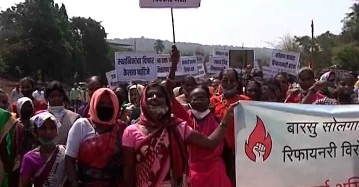 कोकणातील रिफायनरी प्रकल्पाला स्थानिकांचा विरोध