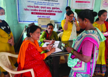 किहीम आदिवासीवाडीत आरोग्य शिबीर