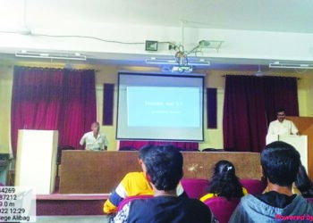 जे.एस.एम. महाविद्यालयात ध्यान ; विपश्यना कार्यशाळा संपन्न