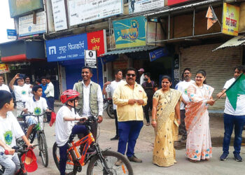 पर्यावरण रक्षणासाठी सायकल रॅली