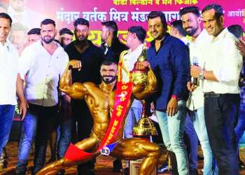 नागावमध्ये रायगड श्री स्पर्धेत संदीप उले विजेता