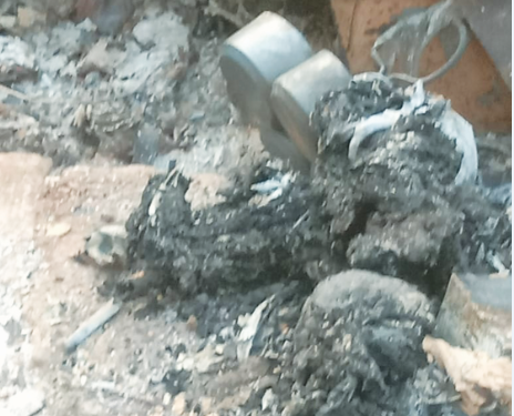 झोपडीला आग; वृद्धाचा मृत्यू