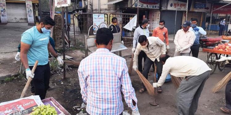 पेण तालुक्यात स्वच्छता मोहिमेस प्रतिसाद