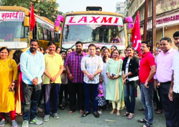 महिला दिनानिमित्त कामोठेमधून लेडीज स्पेशल यात्रा