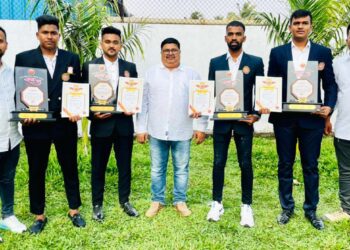 कराटे असोसिएशन इंडियाचे खेळाडू रायगड भूषणने सन्मानित