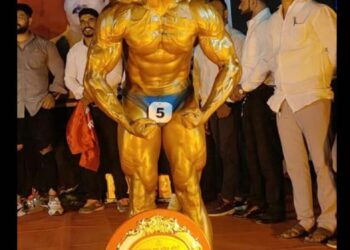 शरीरसौष्ठव स्पर्धेत दामोदर हुले यांची सुवर्णकामगिरी