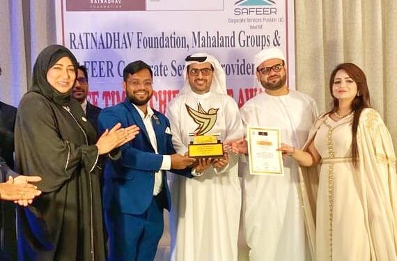 रायगडच्या तीन सुपुत्रांचा दुबईत गौरव