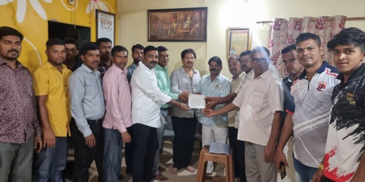 चिंचोटीतील मंदिराच्या बांधकामाकरिता आ. अनिकेत तटकरेंनी दिला पंधरा लाखांचा निधी