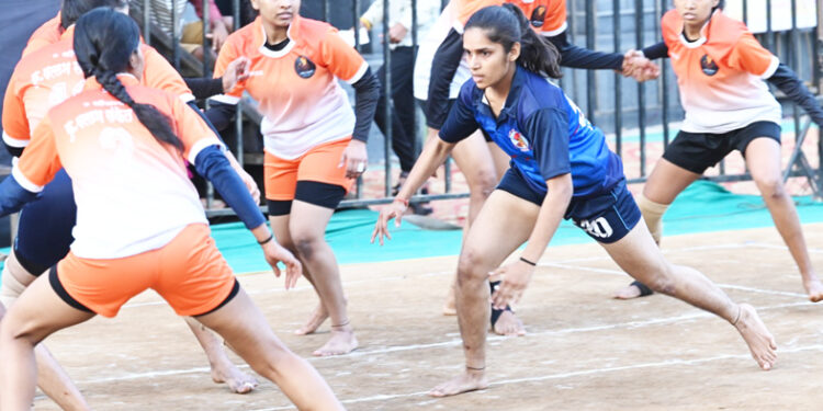 जिल्हास्तरीय कबड्डी स्पर्धेत ज्ञानशक्ती युवाची उपांत्य फेरीत धडक