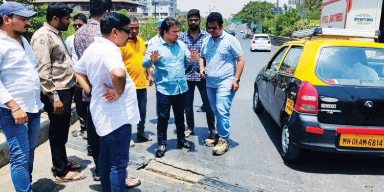 उड्डाणपुलाची तातडीने दुरुस्ती करा – प्रीतम म्हात्रे