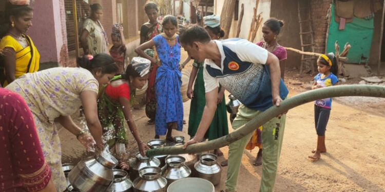 कर्जतला पाणीटंचाईचे चटके