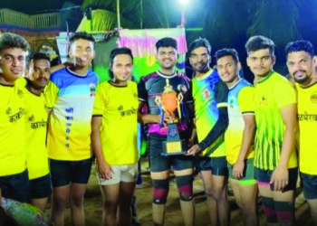 जय हनुमान तळवली कबड्डी स्पर्धेत पाले खु. संघ ठरला अंतिम विजेता