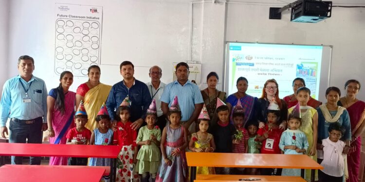 मोठीजुई शाळेत बाल मेळावा