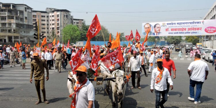 पनवेलमध्ये महागाई विरोधात मविआचा मोर्चा