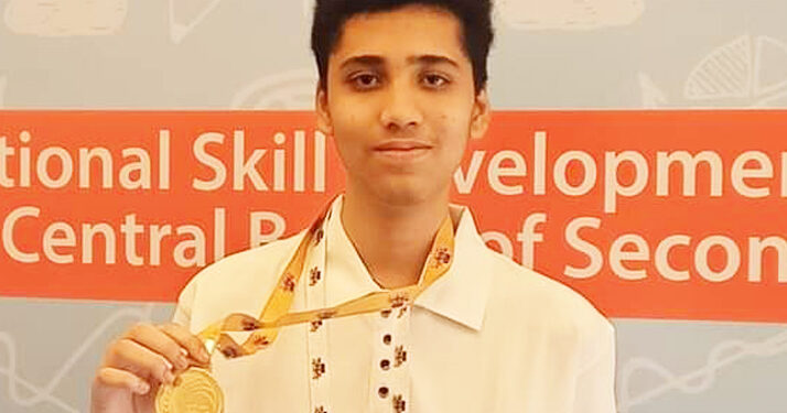 ज्युनिअर स्किल चॅम्पियनशिप स्पर्धेत प्रणव करवले देशात पहिला