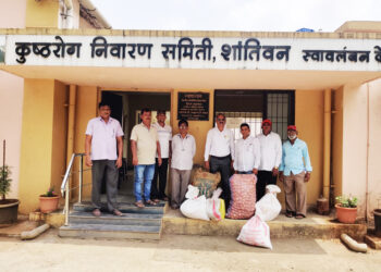 उरण येथे जीवनावश्यक धान्याचे वाटप