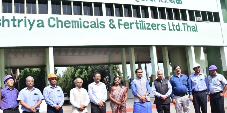 ऊर्जा राज्यमंत्री भगवंत खुबा यांची आरसीएफच्या थळ युनिटला भेट