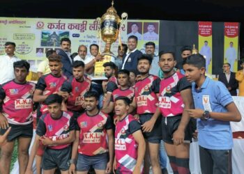 कर्जत तालुका कब्बडी प्रीमियर लीग स्पर्धा; भैरवनाथ वारीयर्स संघ विजयी