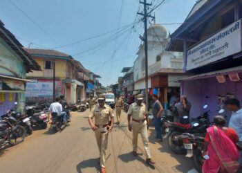 मुरूडमध्ये पोलिसांनी केले रूट मार्च