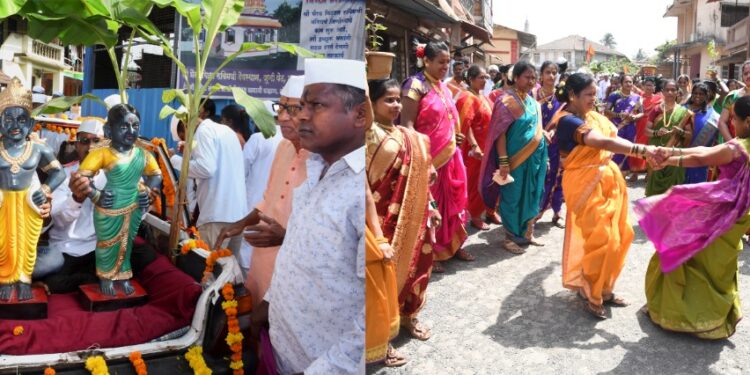 श्री भैरव विठ्ठल रुक्मिणी मूर्तीचा; दिंडी सोहळा उत्साहात