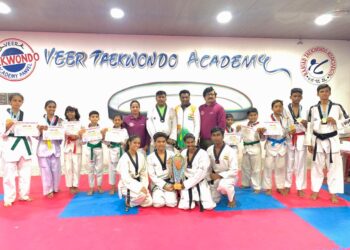 वीर तायक्वॉन्डो अ‍कॅडमीचे घवघवीत यश