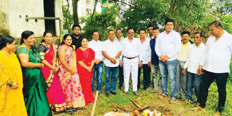 फुंडे येथे पाण्याच्या टाकीचे भूमीपूजन