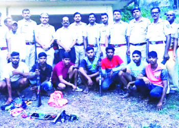 फणसाड अभयारण्यात सात शिकारी गजाआड; न्यायालयाकडून तीन दिवसांची कोठडी