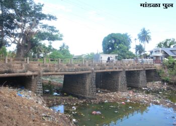 मांडळा-काकळघर पुल धोकादायक