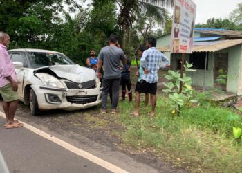 आलिबाग-पेण मार्गावर खंडाळा येथे अपघात