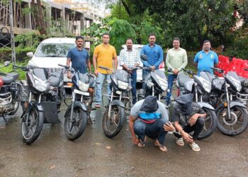 अट्टल मोटार सायकल चोरट्यांना अटक