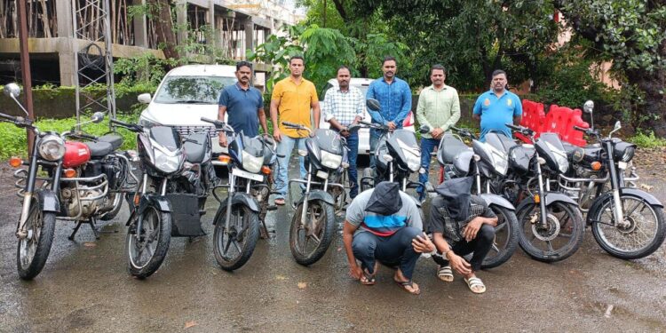 अट्टल मोटार सायकल चोरट्यांना अटक
