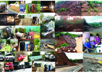 चोळई घाटावर दरडींचा धोका; अपघाताचे दुहेरी संकट कायम