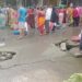 उनपाचे फुटलेल्या गटाराकडे दुर्लक्ष