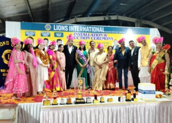 लायन्सच्या तीन क्लबचा सामूहिक पदग्रहण सोहळा