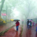 सततच्या पावसामुळे माथेरान गारठले