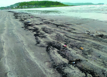 मुरुड समुद्र किनार्‍यावर ऑईलचे साम्राज्य