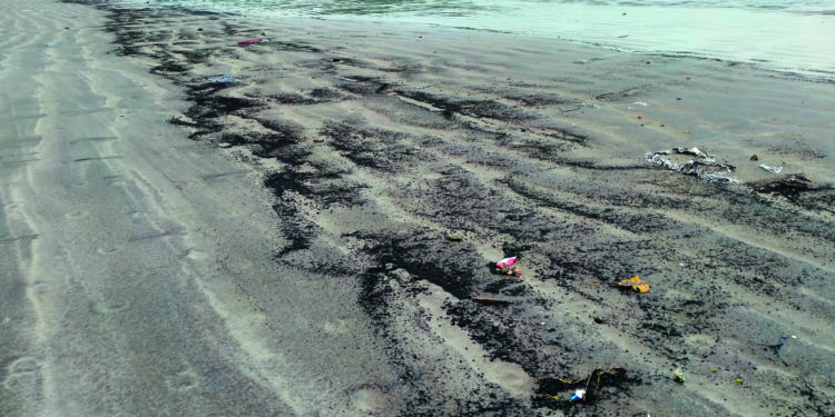 मुरुड समुद्र किनार्‍यावर ऑईलचे साम्राज्य