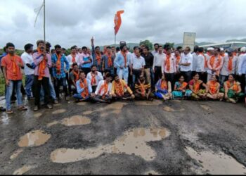 मुंबई -गोवा महामार्गावर चक्का जाम;आंदोलनामुळे कोंडी
