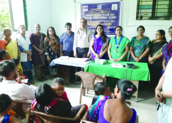 इनरव्हीलतर्फे अंगणवाडी बालकांची आरोग्य तपासणी