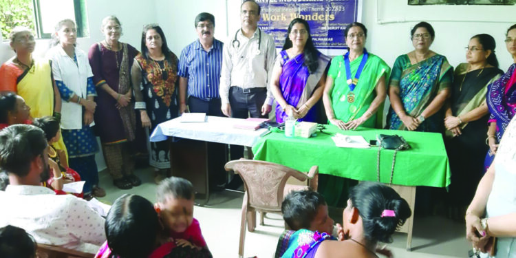 इनरव्हीलतर्फे अंगणवाडी बालकांची आरोग्य तपासणी