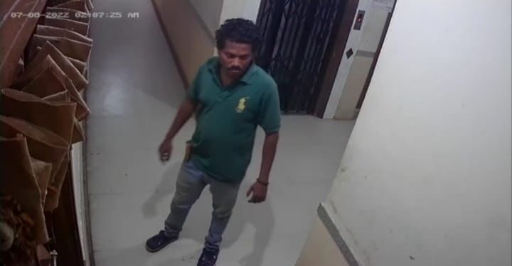 अज्ञात संशयित इसम झाला सीसीटिव्ही कॅमेऱ्यात कैद
