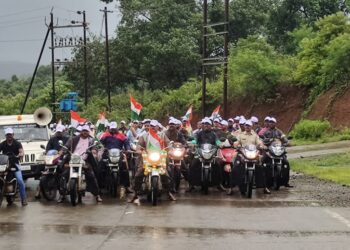 म्हसळ्यात मोटारसायकल रॅलीचे आयोजन