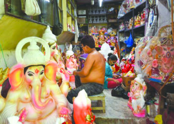 गणेश मूर्तीकारांवर वीजसंकट