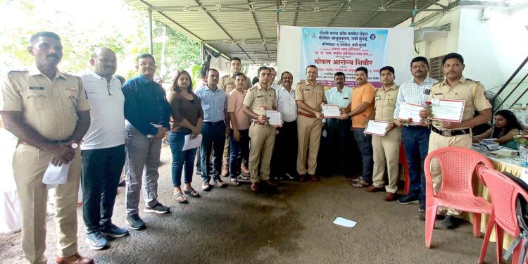 पोलीस अधिकारी, कर्मचार्‍यांसाठी महाआरोग्य शिबीर