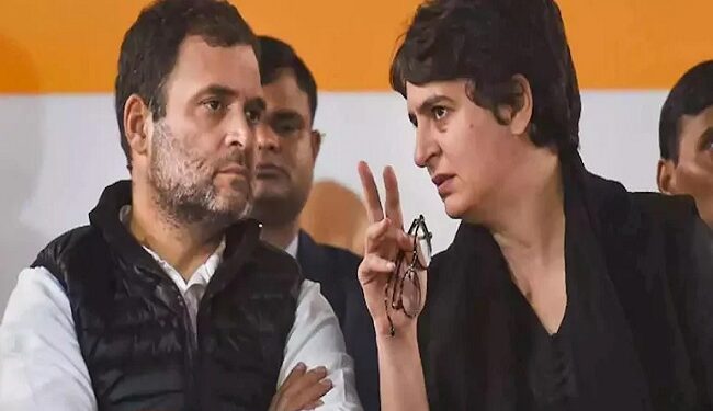 राहुल गांधीसह प्रियंका गांधी पोलिसांच्या ताब्यात