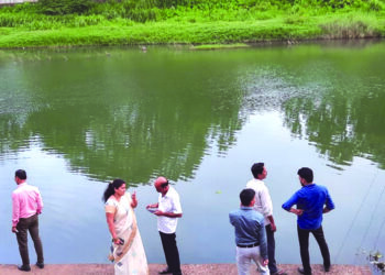 गणेशघाटाची नगराध्यक्षांकडून पाहणी