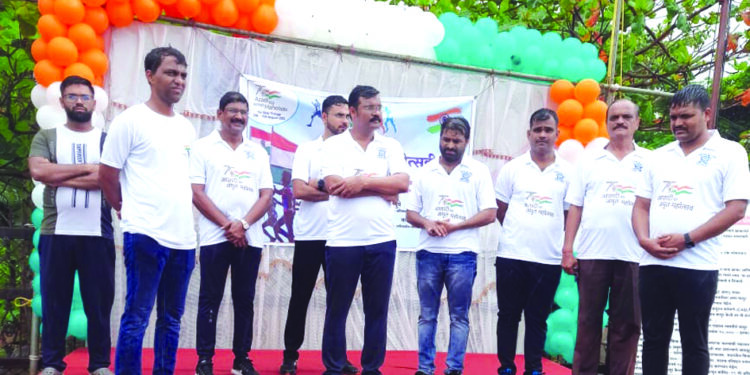 श्रीवर्धनमध्ये पोलिसांतर्फे स्वातंत्र्य दौड