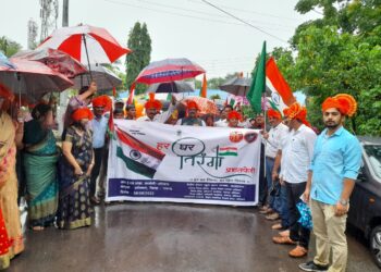 अमृतमहोत्सवी स्वातंत्र्य दिंडीचा वरसोलीत प्रारंभ