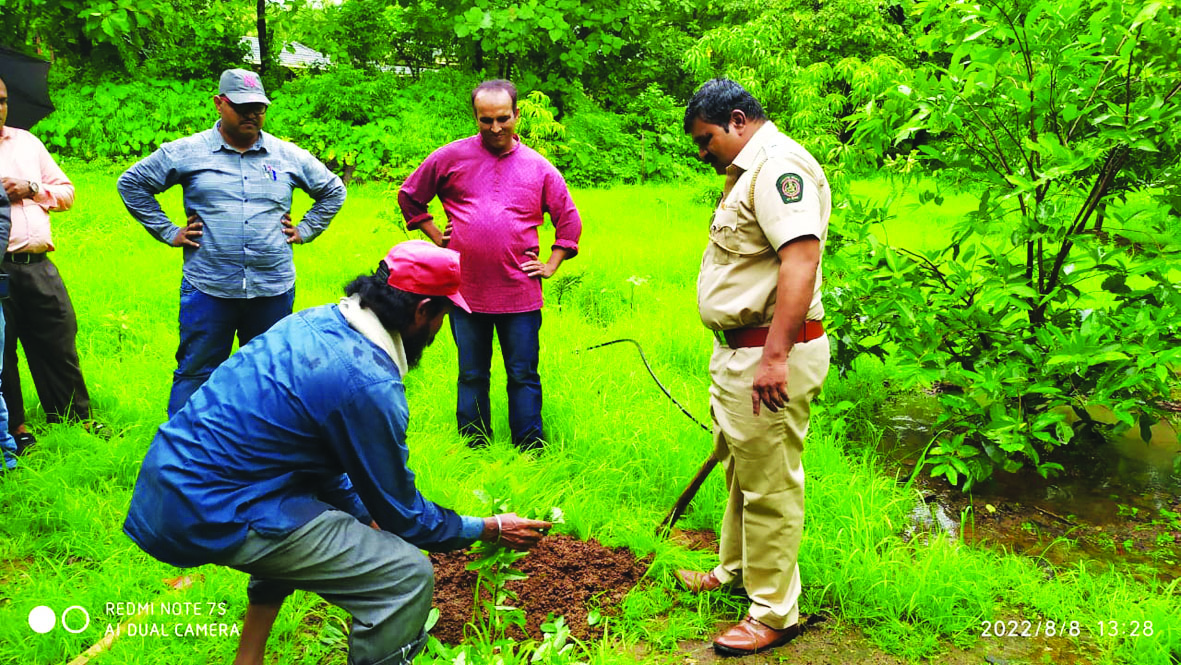 वडघरला साने गुरुजी राष्ट्रीय स्मारकात वृक्षारोपण