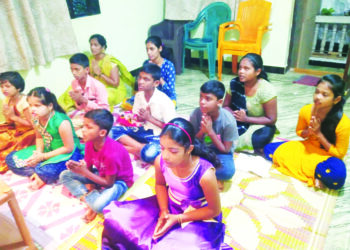 गणपती अथर्वशीर्षाचे मुशेत येथे पठण